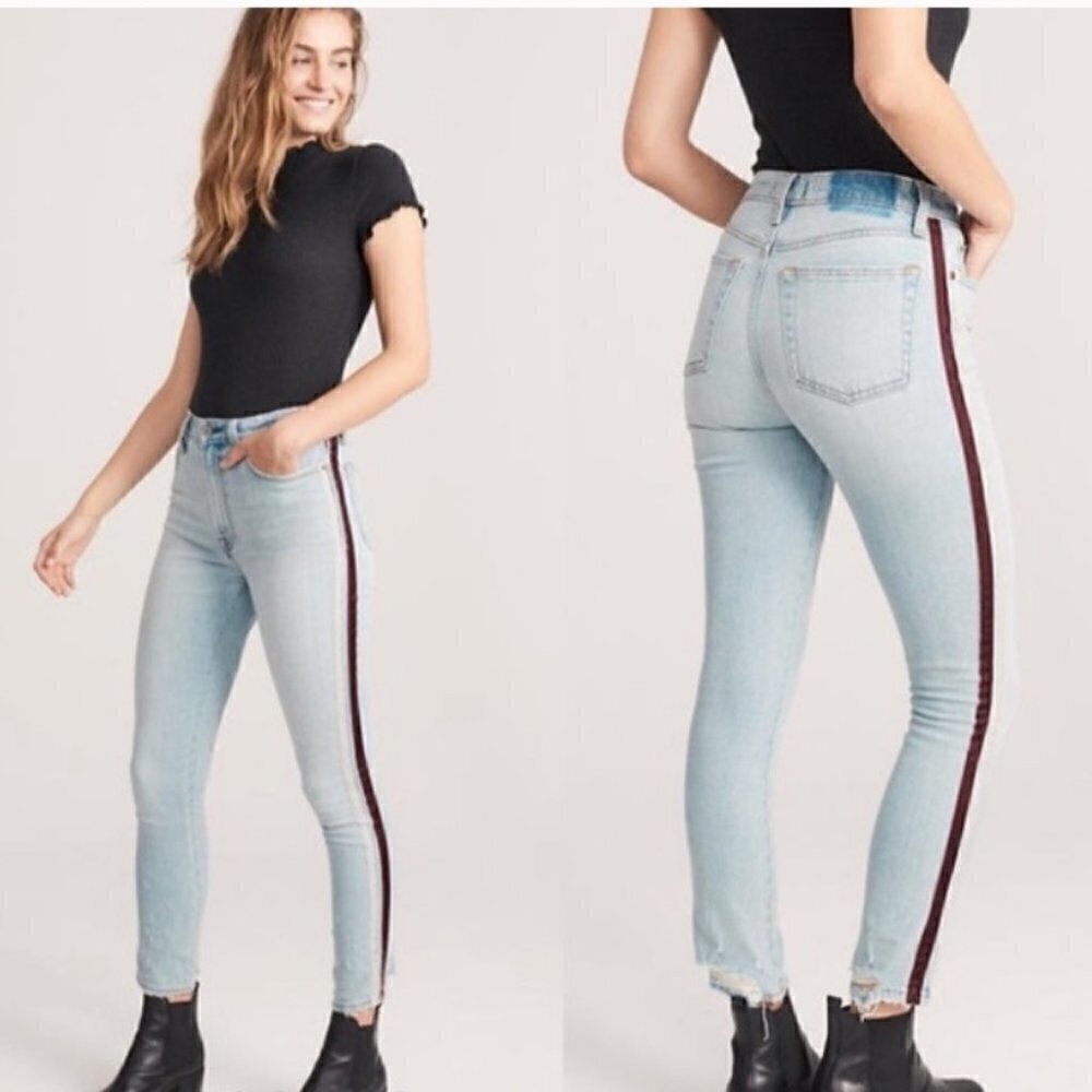 𝅺abercrombie & Fitch Simone High Rise Slim Size 00